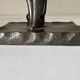 Vintage 60s metal brutalist lamp
