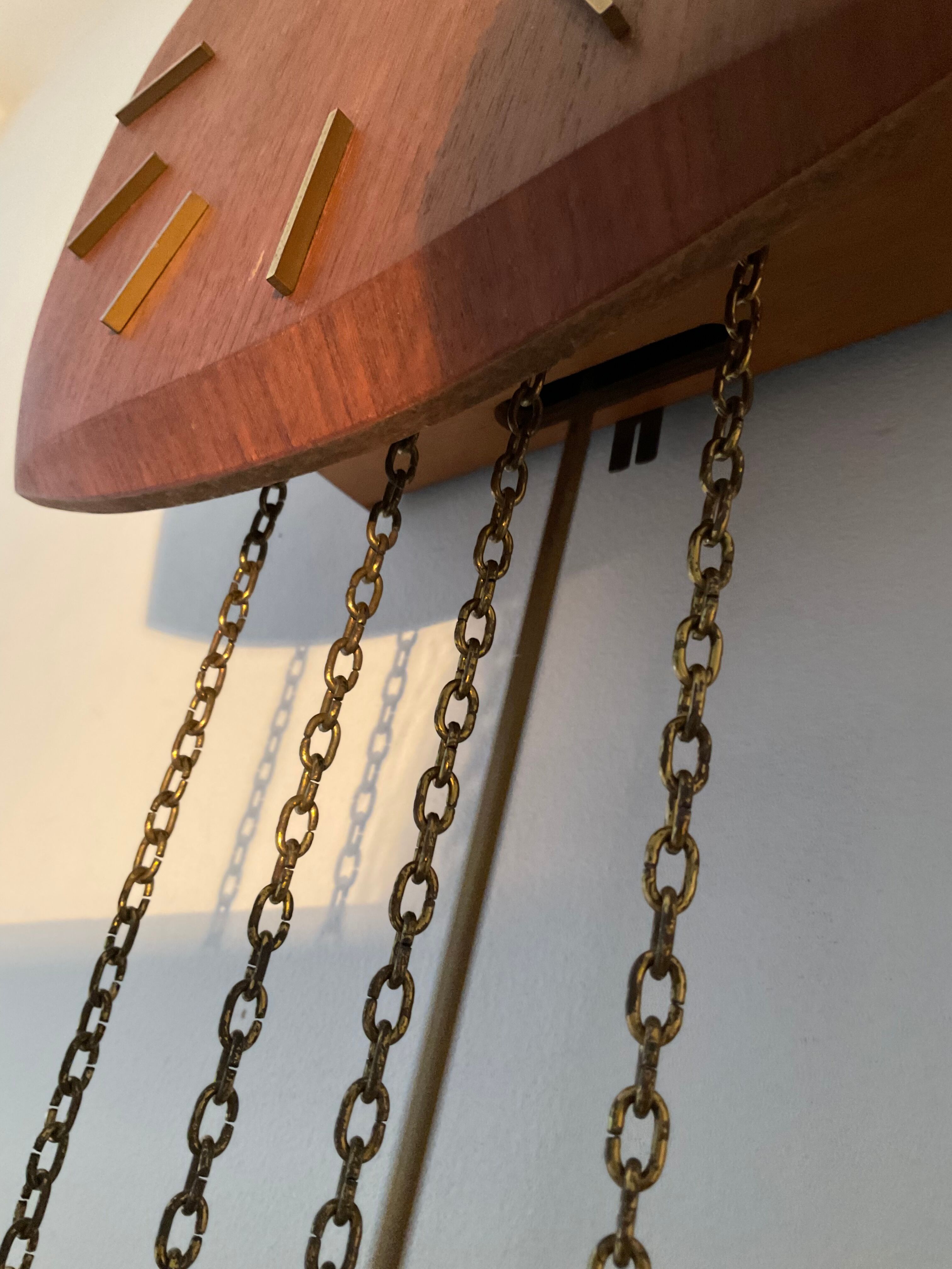 Scandinavian style Junghans teak clock in the 70s