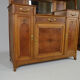 Buffet art nouveau en chêne et loupe, modèle au platane, vers 1910