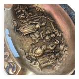 Vintage bronze brass ashtray