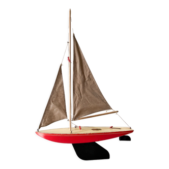 Navigable basin sailboat of the english brand "bowman", 60s