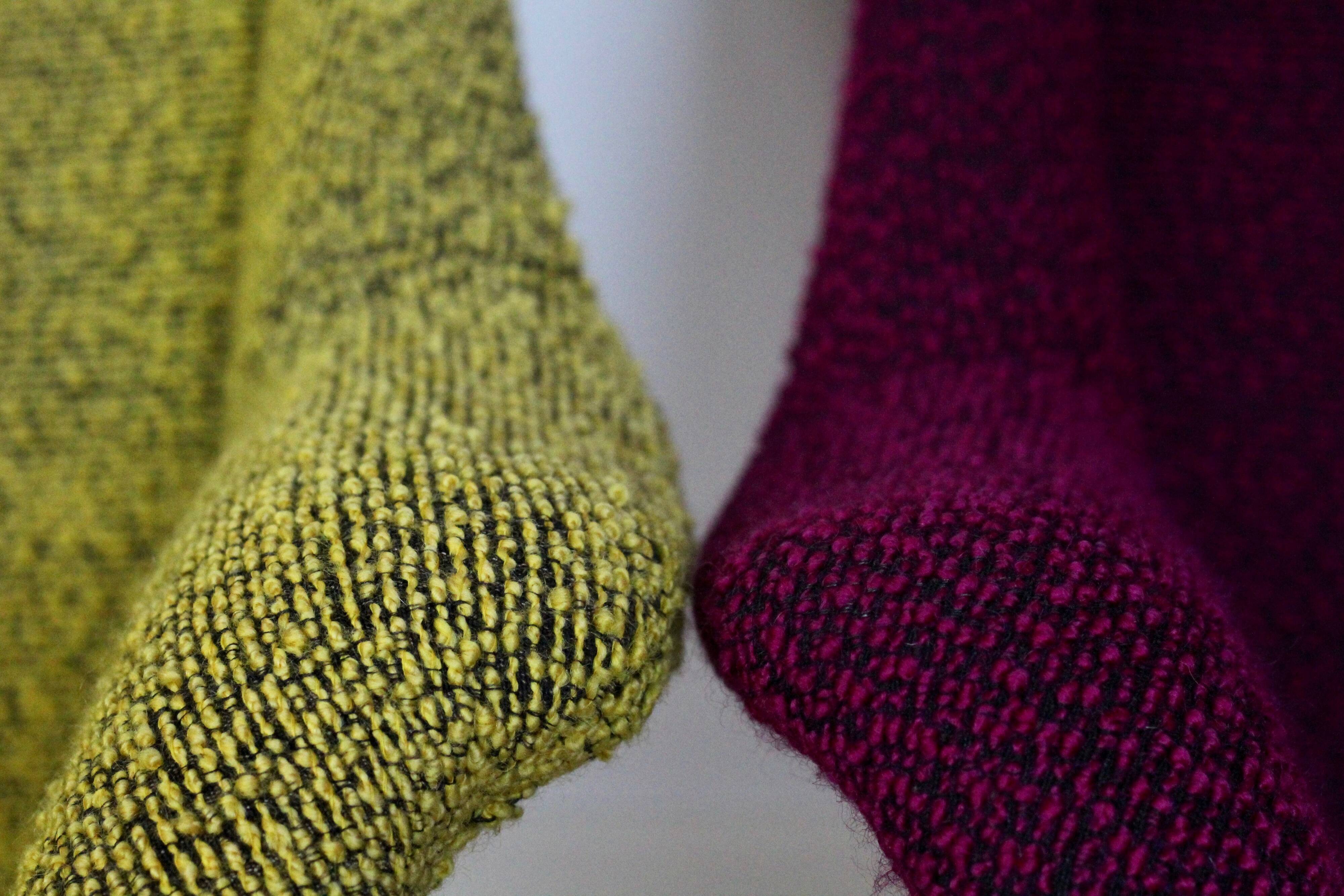 Yellow/Green Wingback Armchair by Miroslav Navratil for tone, 1960 s