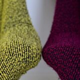 Yellow/Green Wingback Armchair by Miroslav Navratil for tone, 1960 s