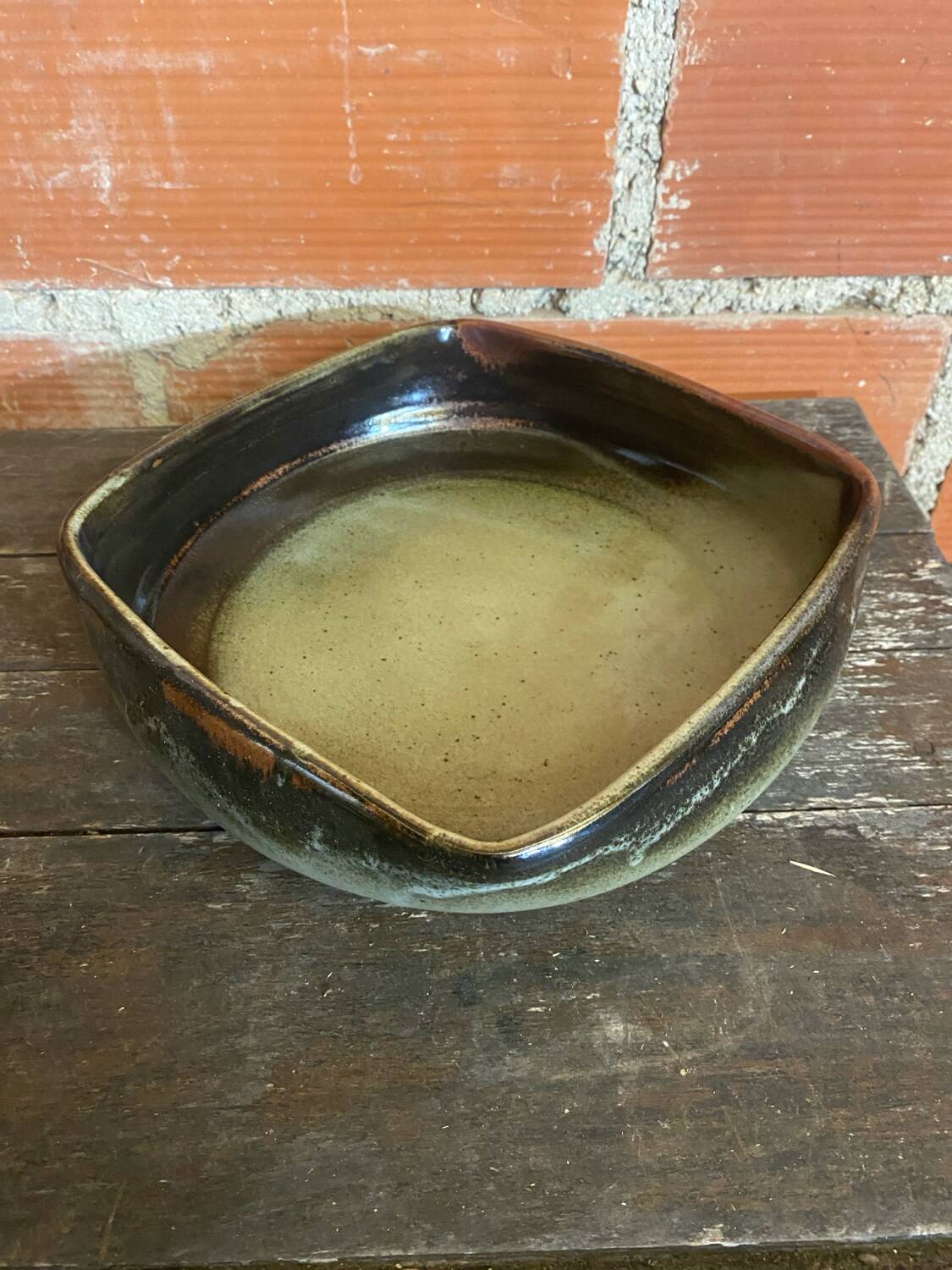 Old Style Bowl Saladier PIERRE CULOT Glazed Stoneware Vintage #