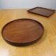 2 solid teak platters from Denmark - Wiggers
