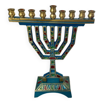 Menorah nine-branched candlestick