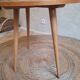 Vintage oak round coffee table