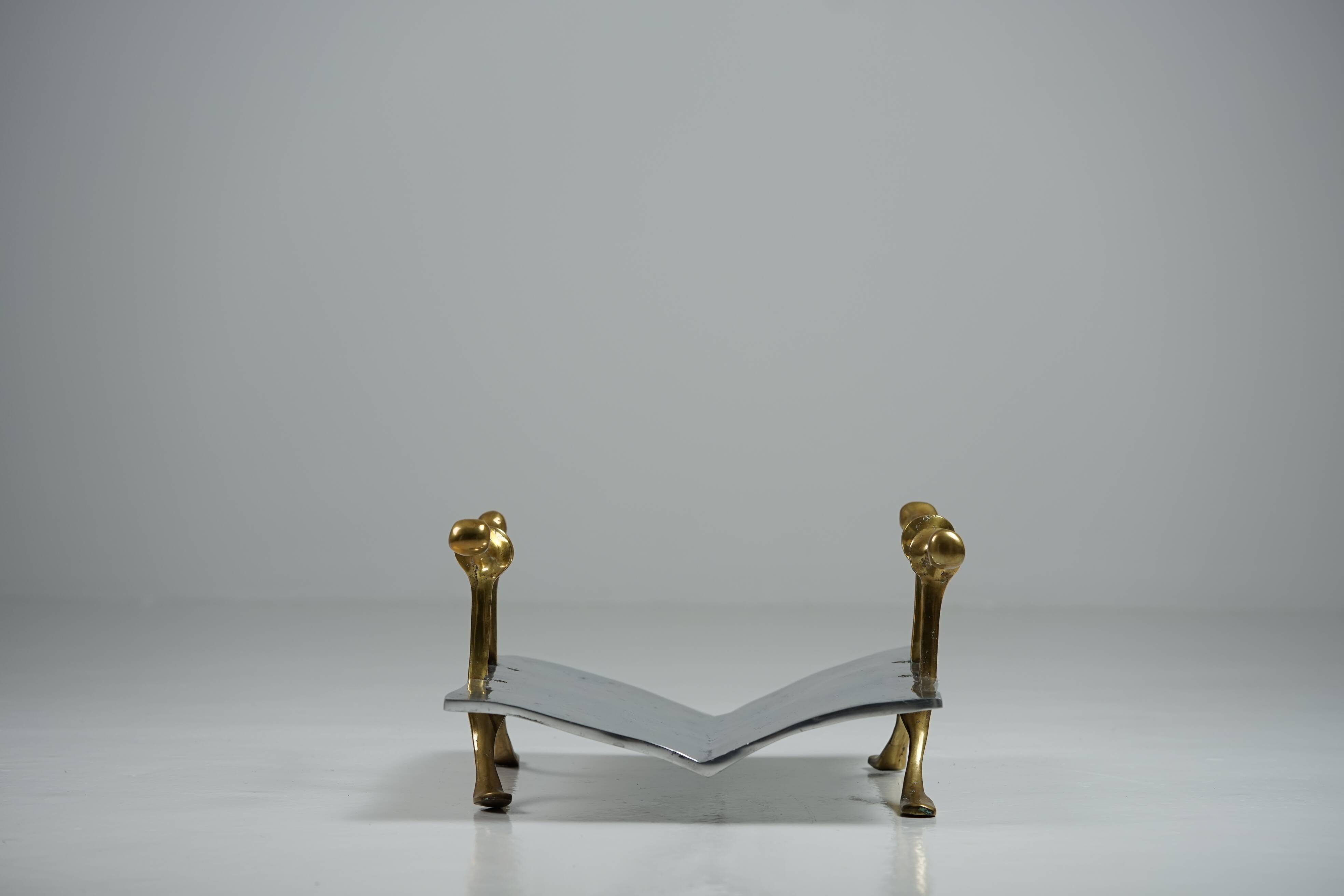 Sculptural Magazine Rack / Firewood Holder by David Marshall