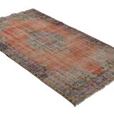 Tapis turc anatolien vintage fait main 266 cm x 155 cm