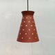 Mid-century perforated metal pendant lamp, 1960s, set of 3