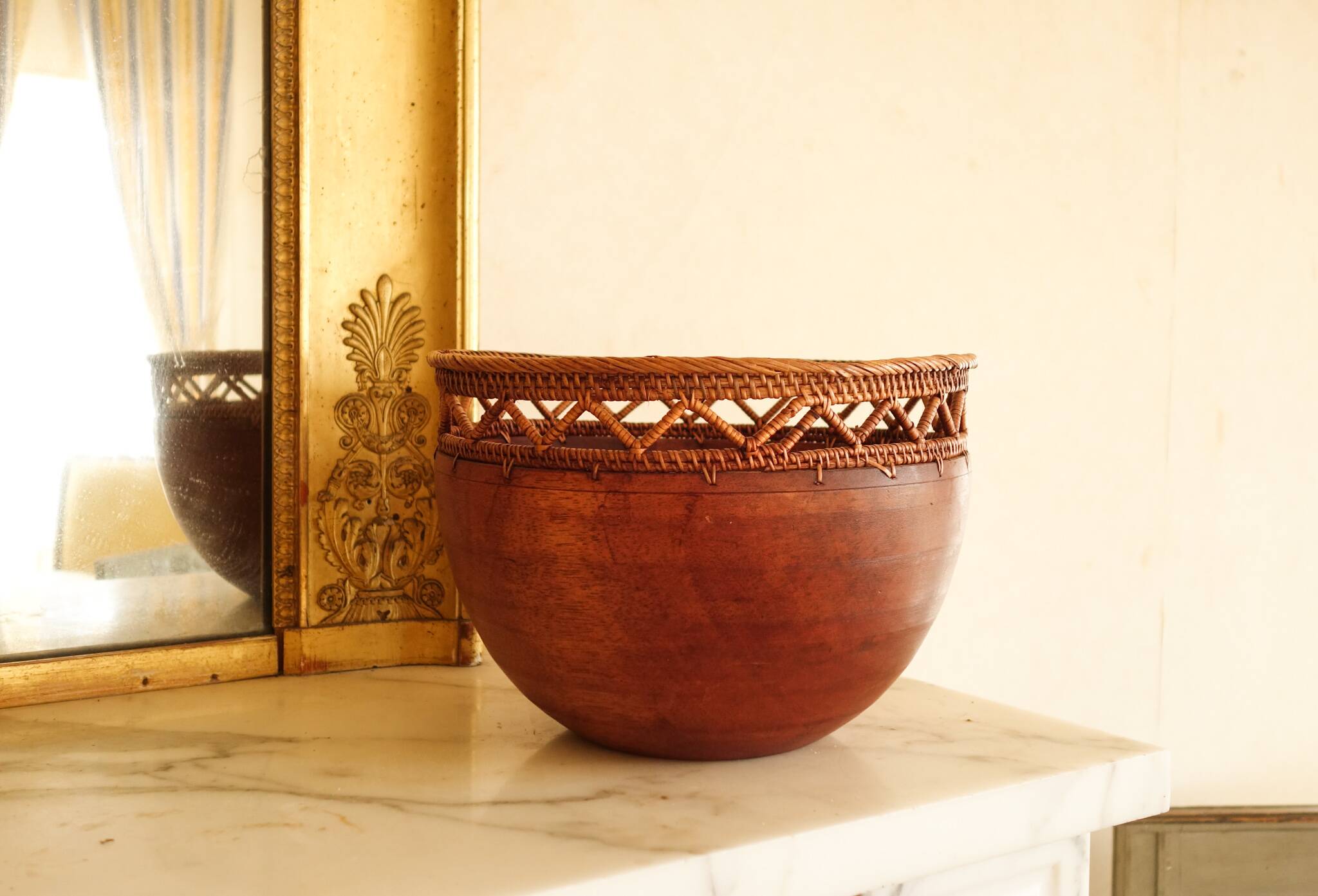 Wooden Cup and Basketwork – Handmade African Crafts