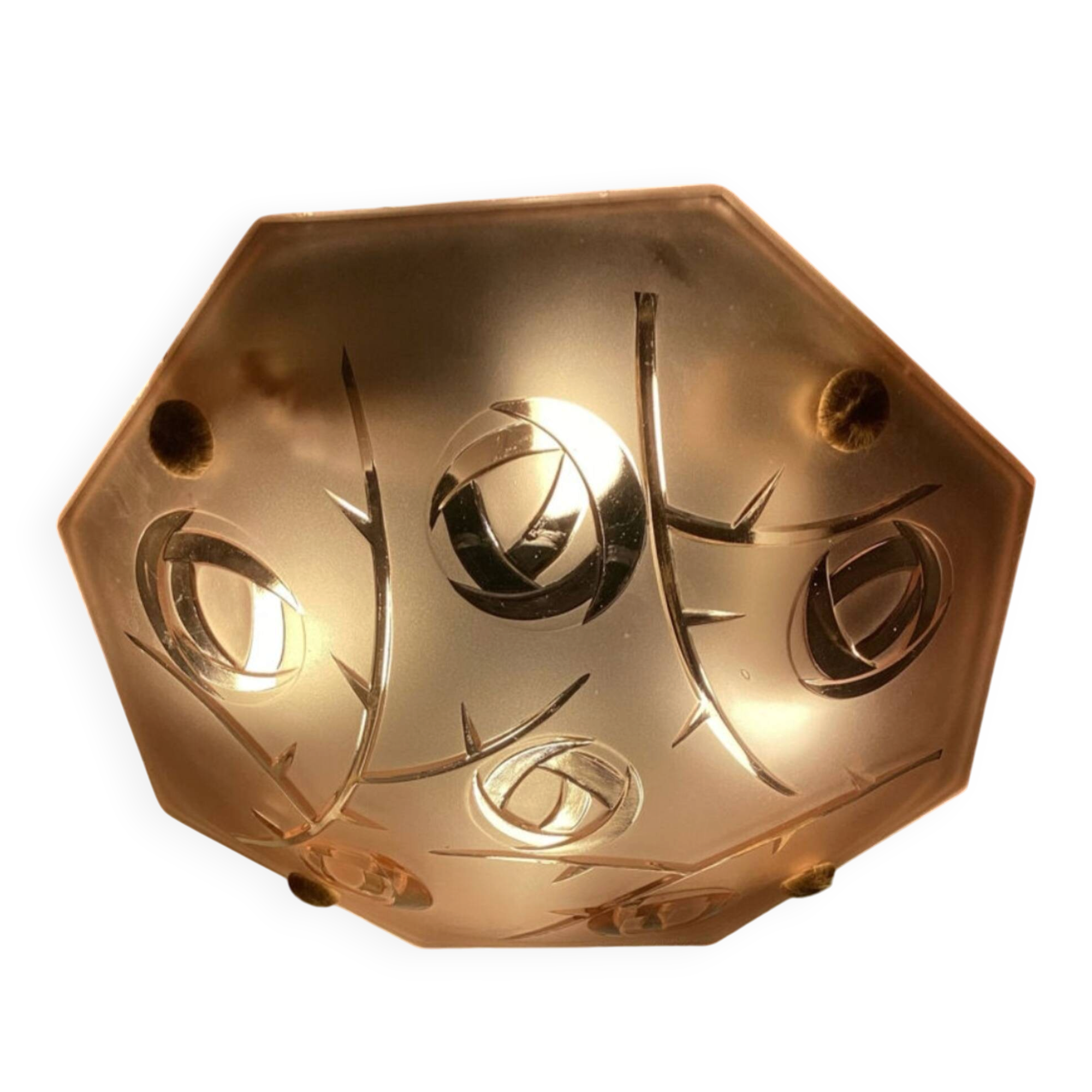 Art Deco rose pendant by Degué