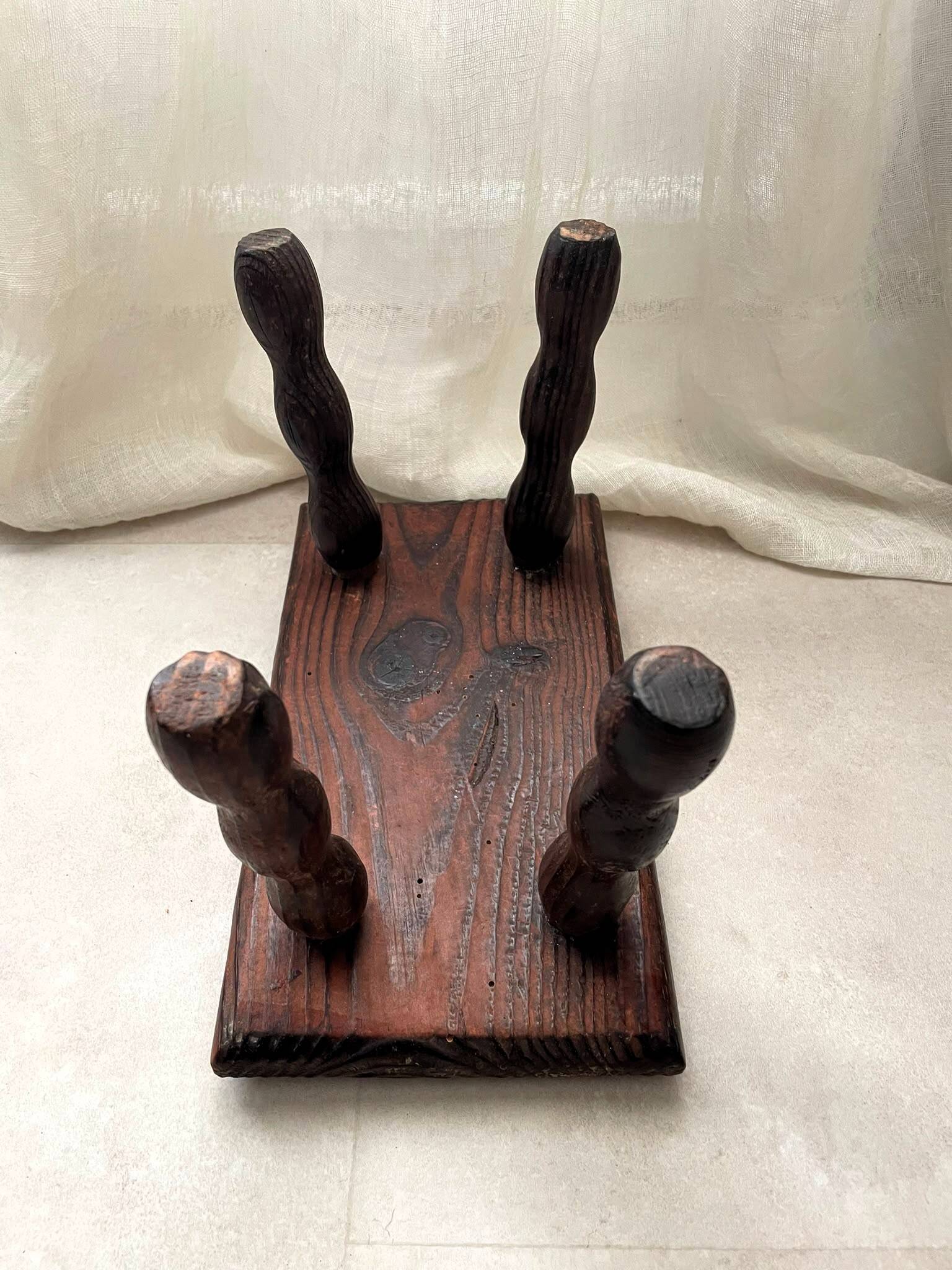 Tabouret bois vintage