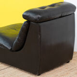 Vintage Scandinavian leather fireside chair – 75 cm