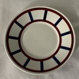 Pair of porcelain cups and cups Béarn HBCM Montereau