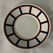 Pair of porcelain cups and cups Béarn HBCM Montereau