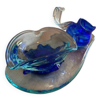 Decoration that can be used as a pocket emptier or centerpiece, inspired by Murano style.