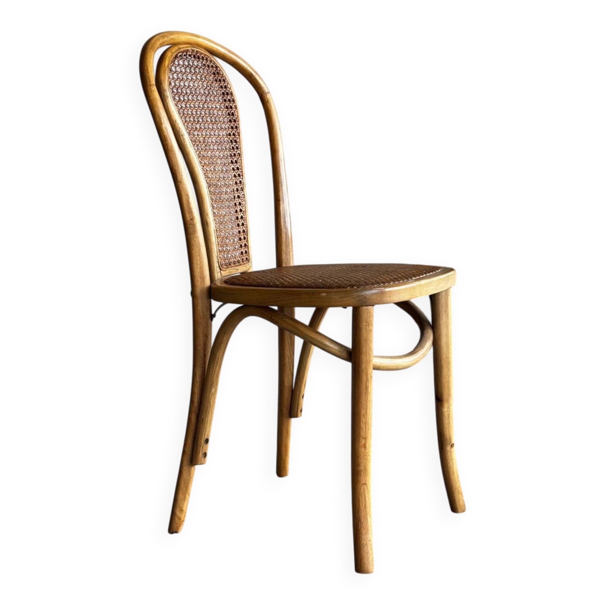 Vintage bentwood bistro chair with caning – Thonet style