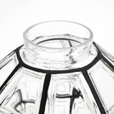 Beautiful 1970s Limburg glass ceiling lamp in octagon shape