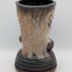 Roger Guérin (Bouffioulx) - Sculptural Vase Salt Glaze - Drip Decoration 1940