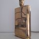 Brutalist brass lamp base Regina made in Italy.