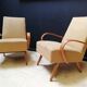 Paire de fauteuils vintage Halabala 1950