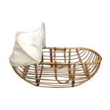 Baby wicker cradle