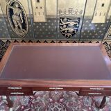 Empire style flat desk in mahogany