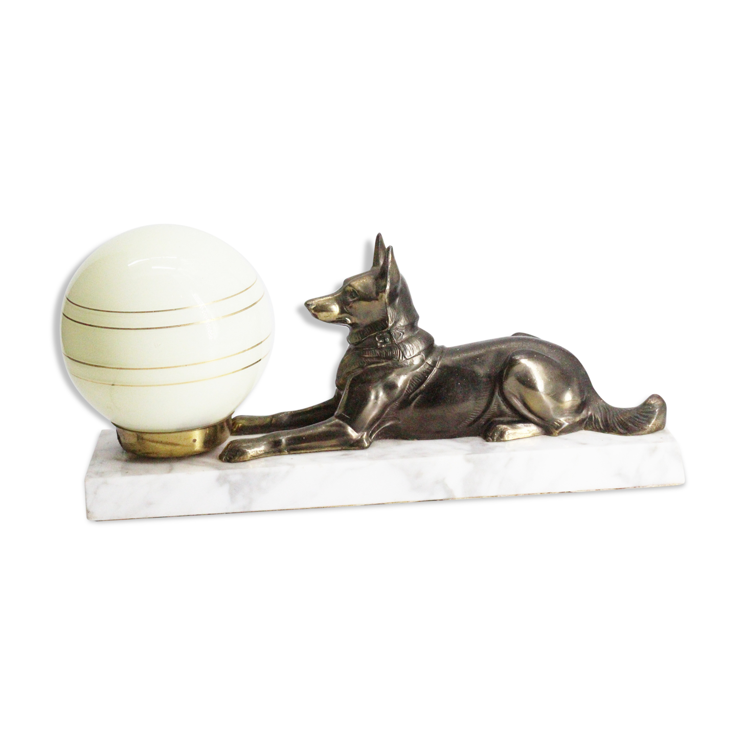 Lamp dog art deco