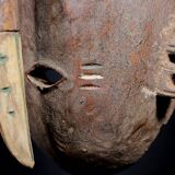 Art Africain Afrique Tribal - Masque Djimini Ligbi Kulango - 31 Cms