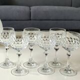 Lot 6. Boule glasses/Allegro model/Christinenhütte-Zwiesel. Tortoiseshell decoration