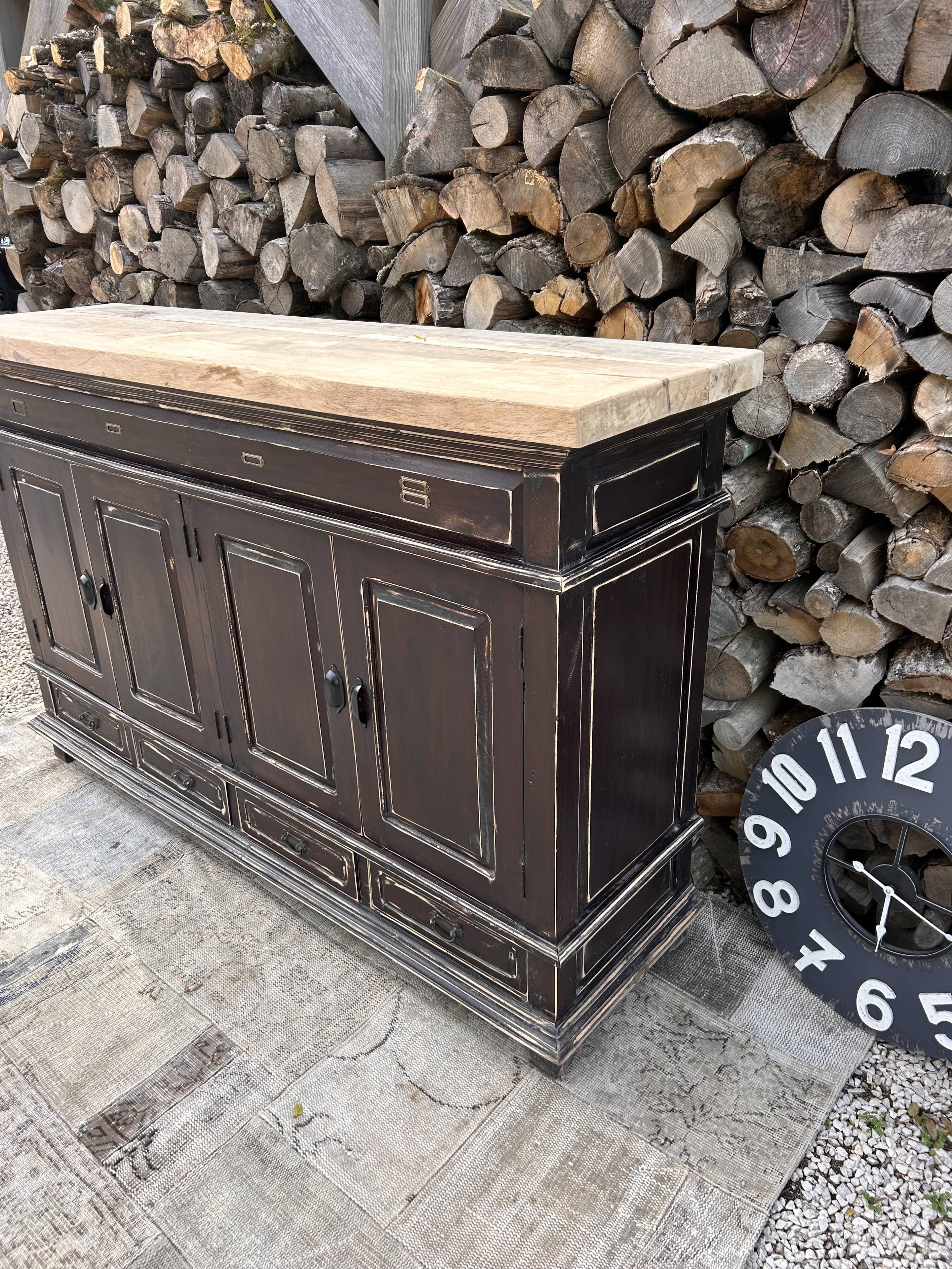 Meuble métier massif ébèné