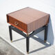 G-Plan bedside table in vintage wood and brass