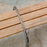 School bench grey metal
