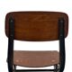 Vintage industrial children's chair, school chair, Dutch design