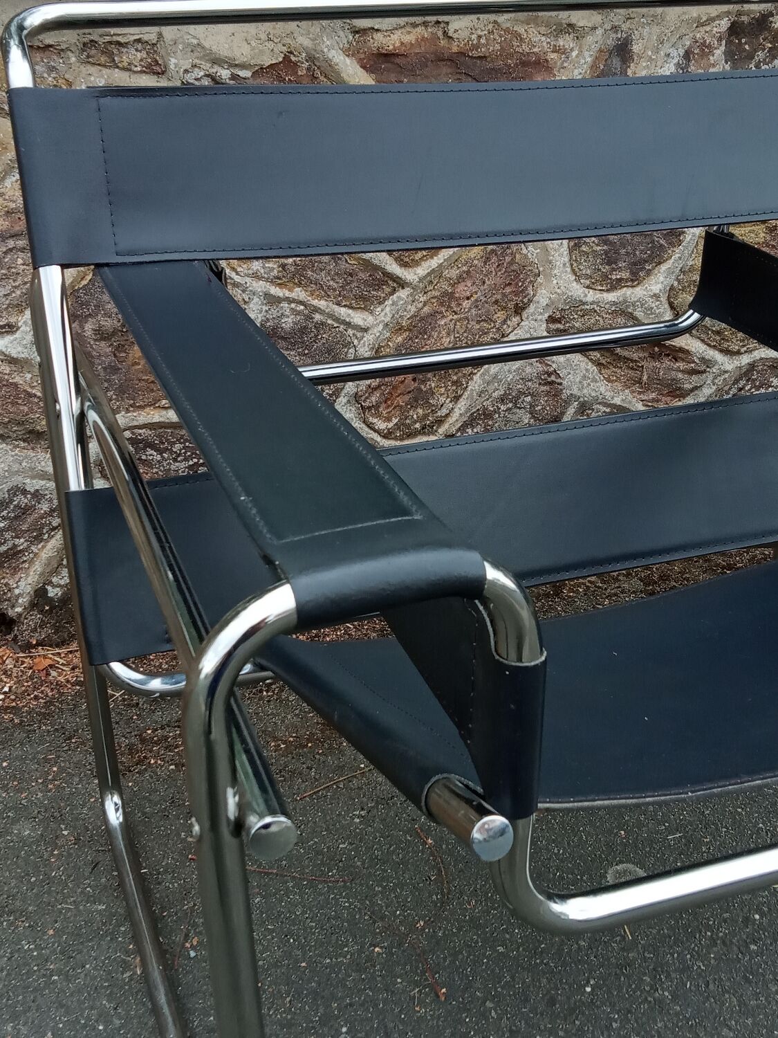 Pair of Wassily armchairs by Marcel Breuer