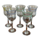 5 colored water glasses