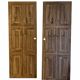 2 sliding doors in solid walnut – Scrigno system – 204 x 72 cm