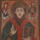Icône ancienne Saint Nicolas, tempera sur panneau, Roumanie, XIXe siècle