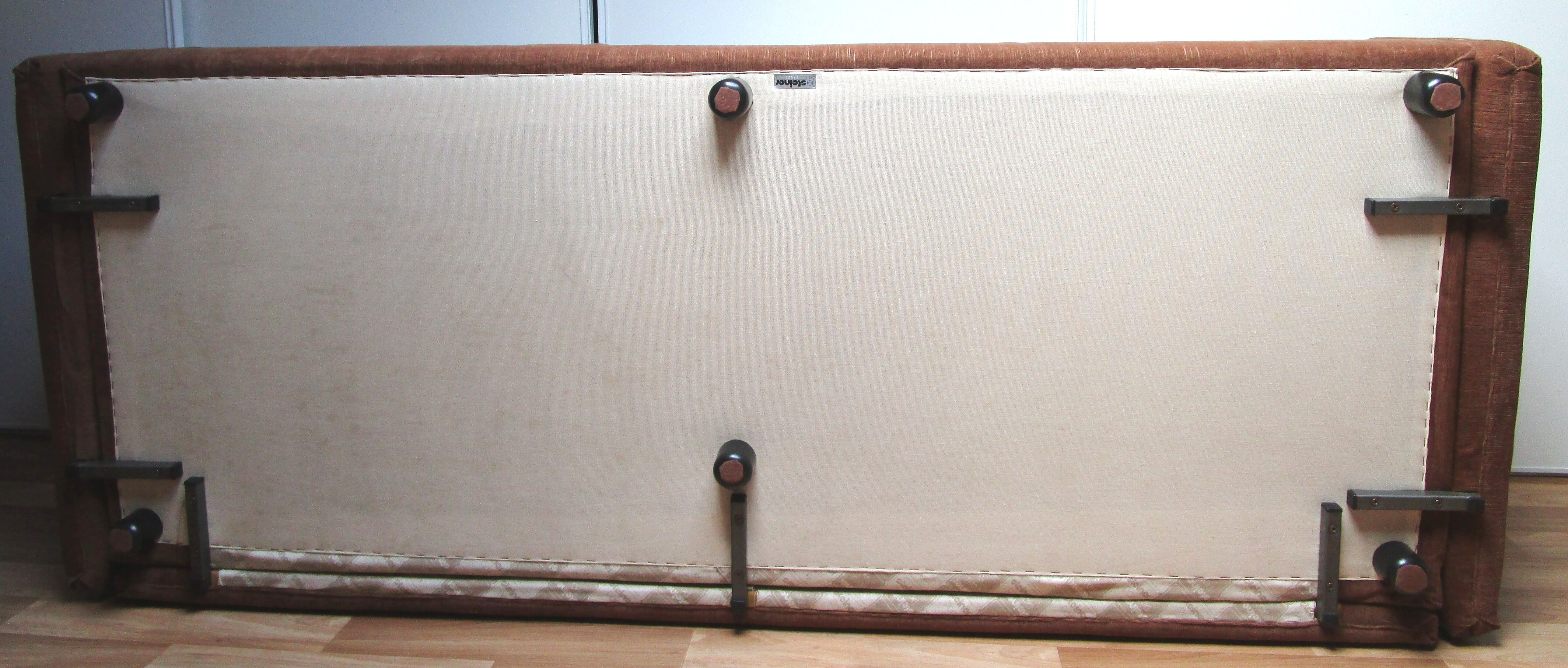 Steiner velvet chocolate sofa, 70s