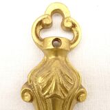 Pair of sconces in gilded bronze double candles