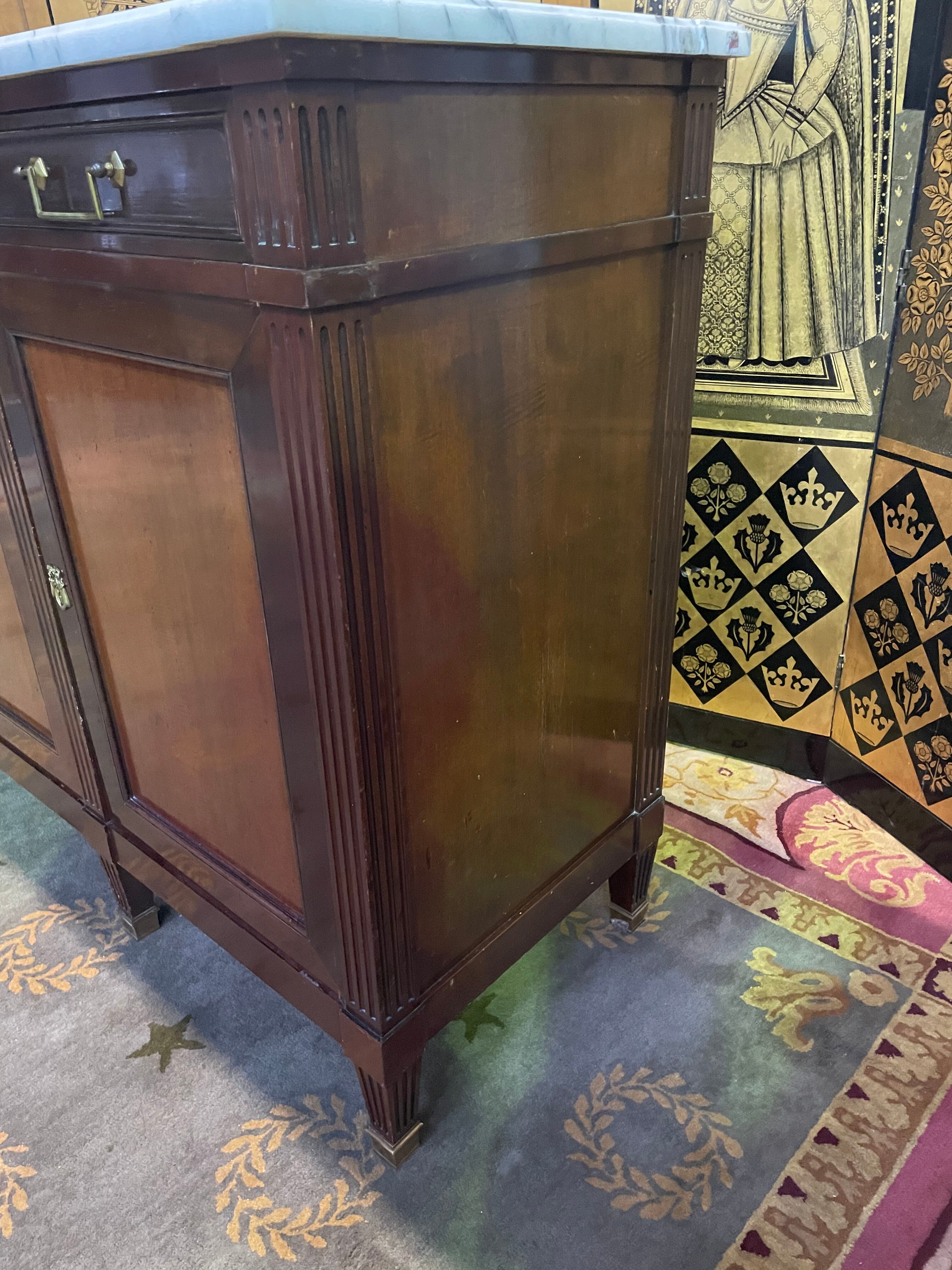 Mahogany enfilade in Louis XVI style