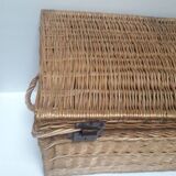 Wicker trunk L75xH53xD48 vintage