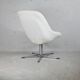 Armchair "Space Age", steel, fiberglass and imitation leather, France, circa 1970
