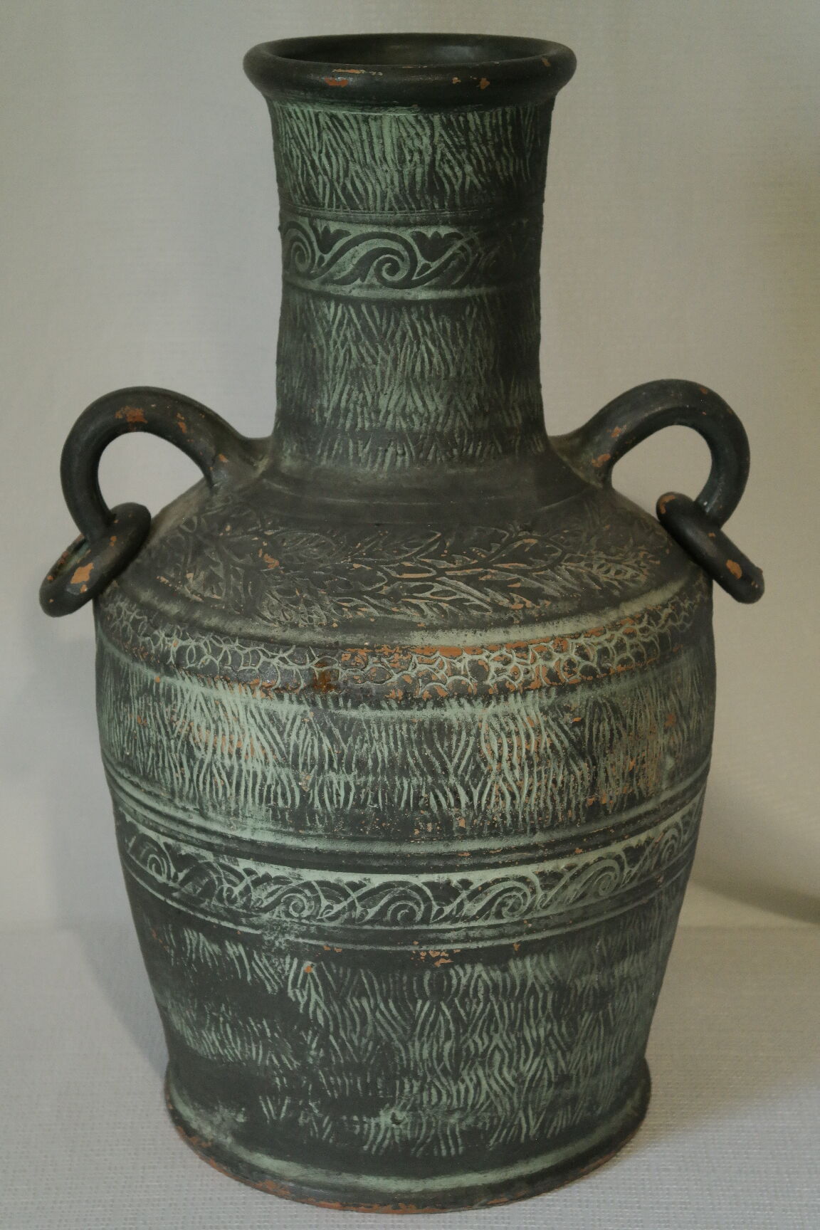 Antique style terracotta water jar, 20th century, Spain