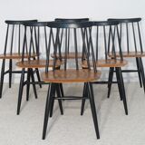 Set of Fanett chairs Scandinavian design by Ilmari Tapiovaara