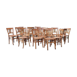 Lot 18 bistro chairs from 1946