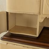 Art Deco kitchen cabinet, 1920s, two-piece