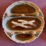 Barbotine plate service from Bavent (Orchies) 19th century (19th century)