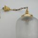 golden metal glass suspension chandelier